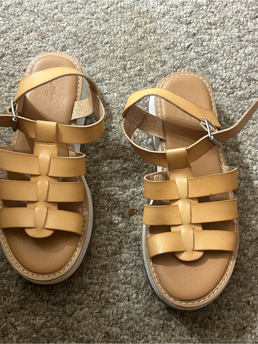 Women’s Tan Gladiator Sandals - Picture 2 of 4